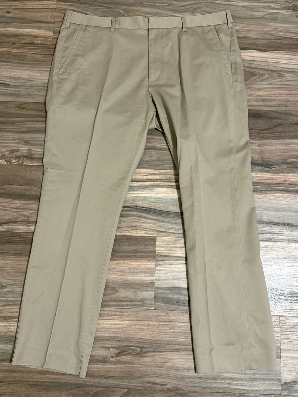 Bonobos Wednesday Slim Fit Pants Mens 38 Khaki Sateen Chinos Business Casual